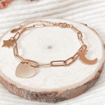 Pulsera eslabones charms